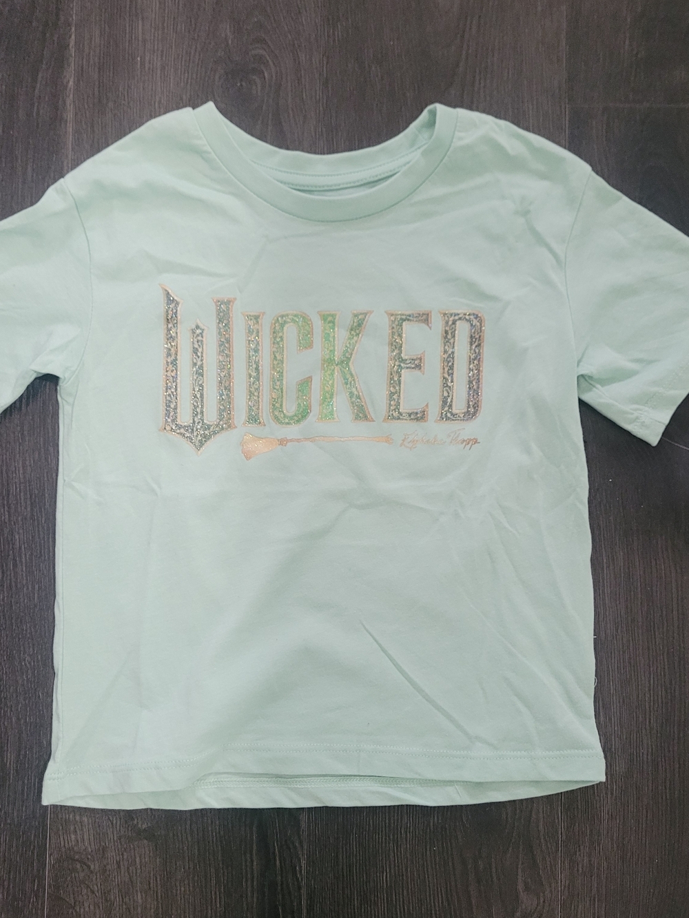 Wicked Girls Shirt Bundle Size 6 NWT Movie Graphic Tees Pink Green 2 Pack - Picture 4 of 6